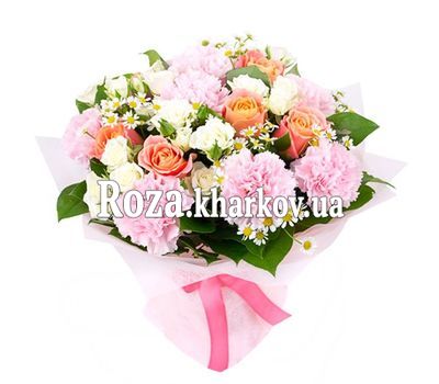 Нежный букет гвоздик