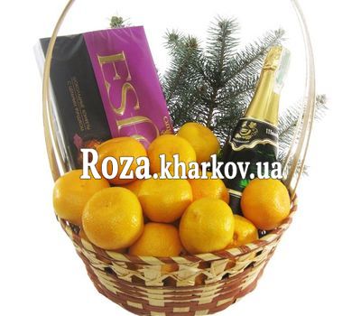 Подарункова корзина з шампанським Подарункова корзина з шампанським