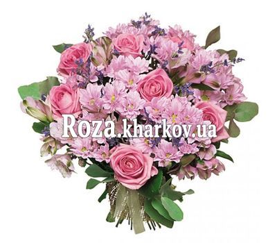 Pink bouquet of flowers