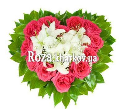 Сердце из цветов