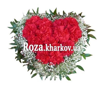 Сердце из цветов