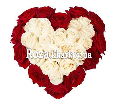 Сердце из роз
