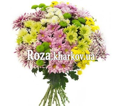 21 хризантема в букете