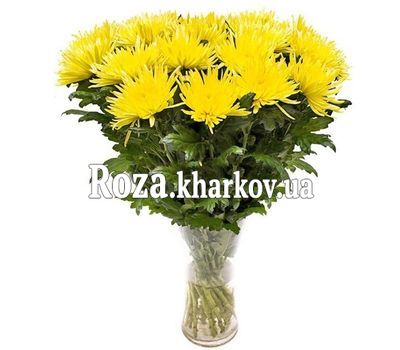 Яркий букет из одноголовых хризантем