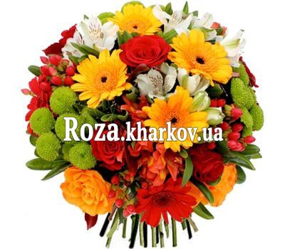 Мега яркий букет цветов