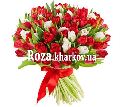 Огромный букет тюльпанов